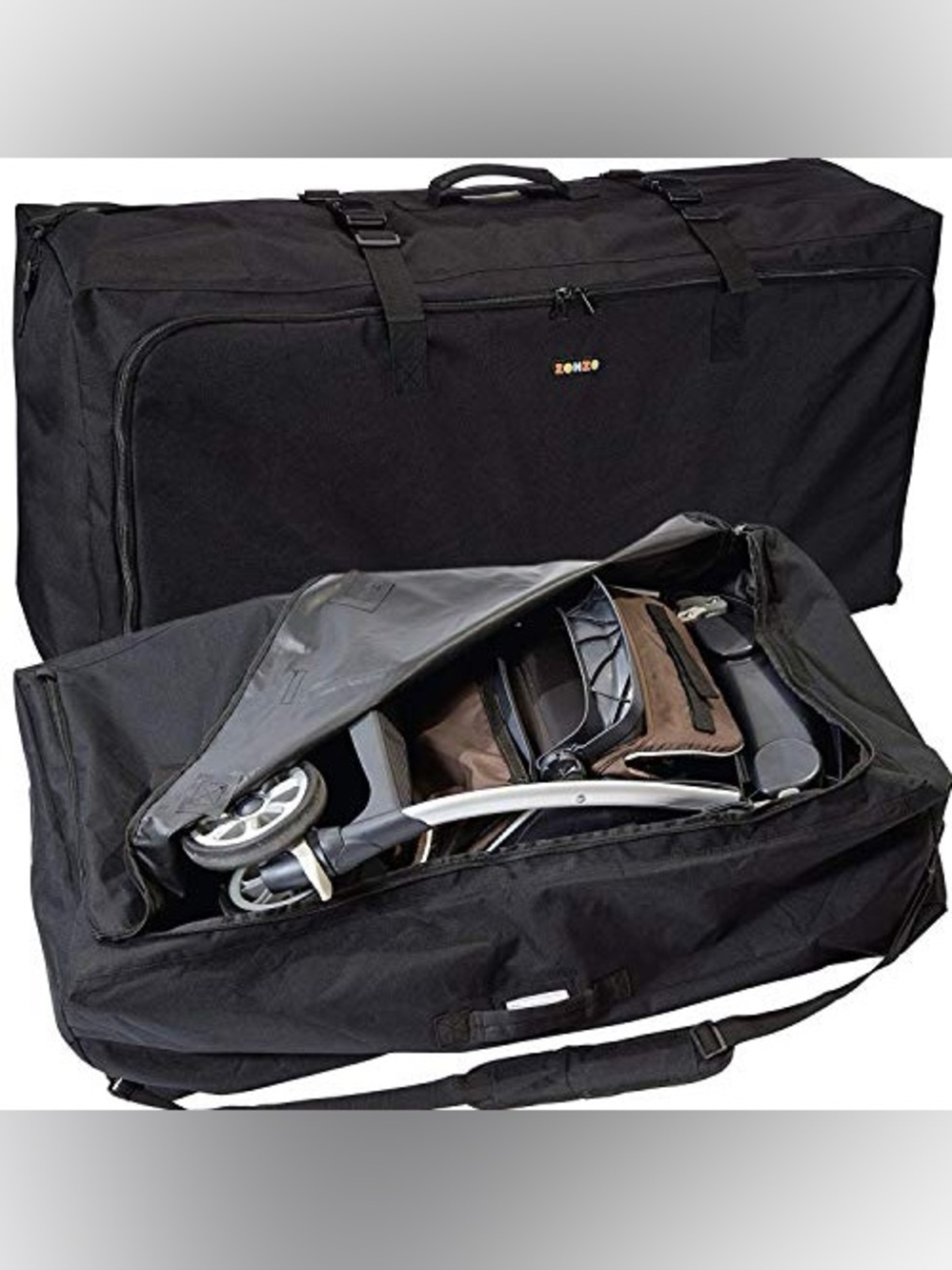 (NEW) Black Travel Carry Bag with Stroller Inside